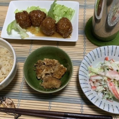 鰆の真子ちゃん、50円に飛びついたはいいけどどうするのー、でひろりんさんに助けて貰おうと…しかし鍋が多きかったたか煮汁に浸からず焦げ寸で救出！甘じょっぱ旨ゴチ様